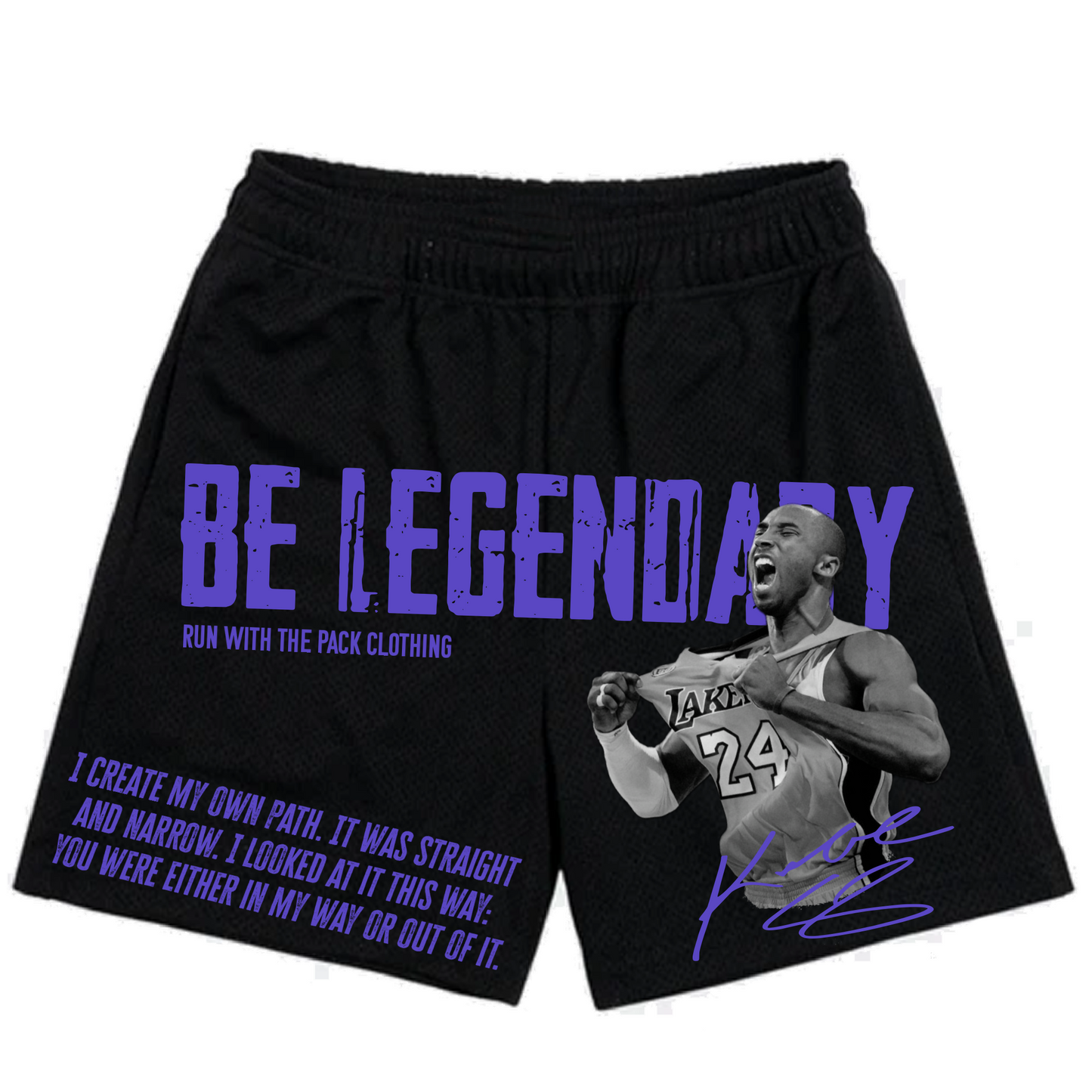 “Kobe” Be Legendary Shorts (Purple)